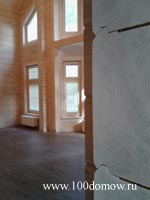 Внутренняя отделка дома из клееного бруса